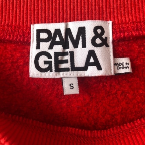 PAM & GELA Femme Leopard Cropped Sweatshirt - Picture 8 of 10